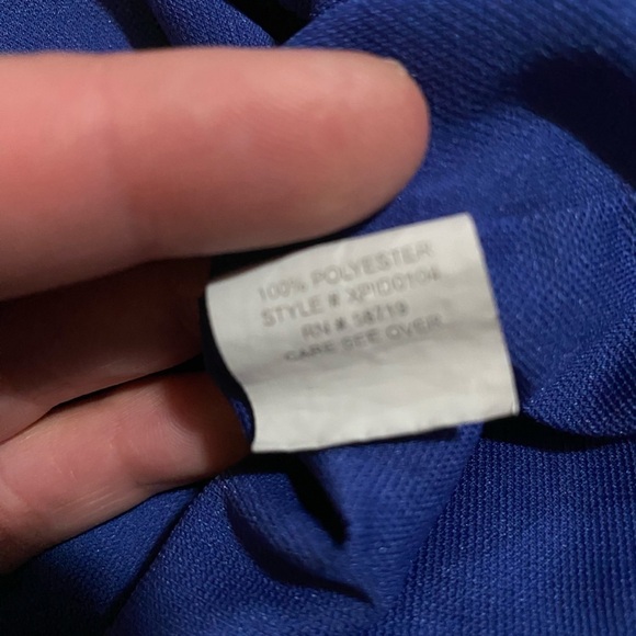 NY Collection Royal Blue Dress Size L - Picture 5 of 6